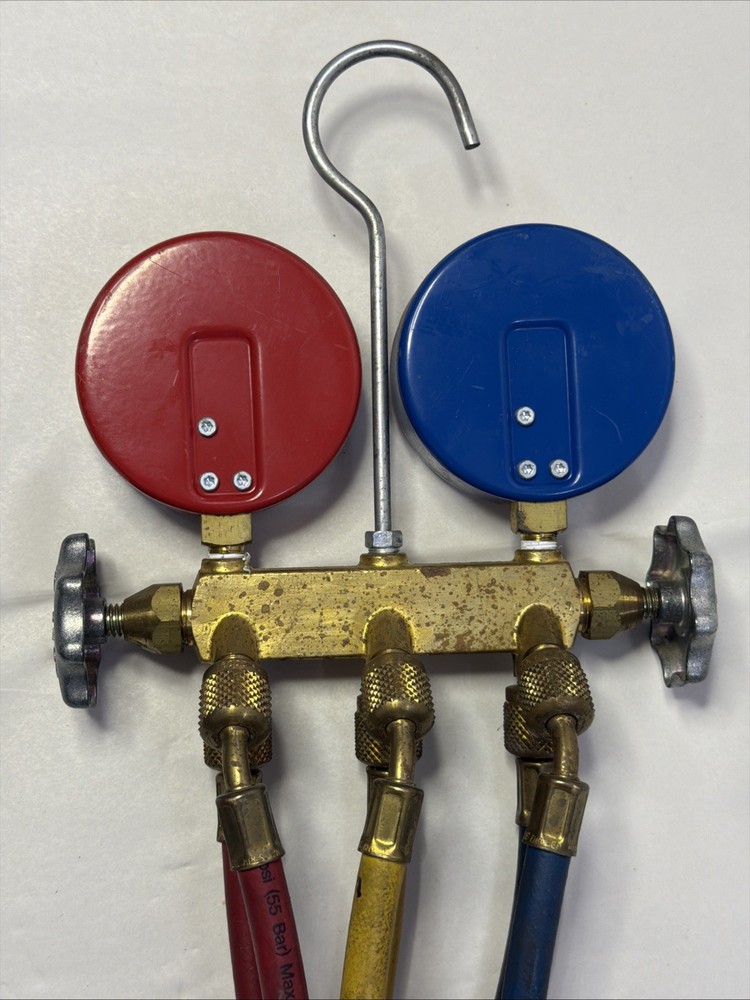 Yellow Jacket Mechanical Manifold Gauge Set, 2-Valve