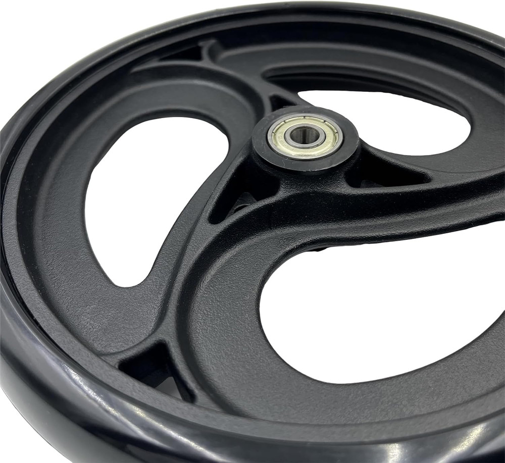 2 Pcs 8 Replacement Wheels for Rollator Walker Wheelchairs with Axle & Nuts