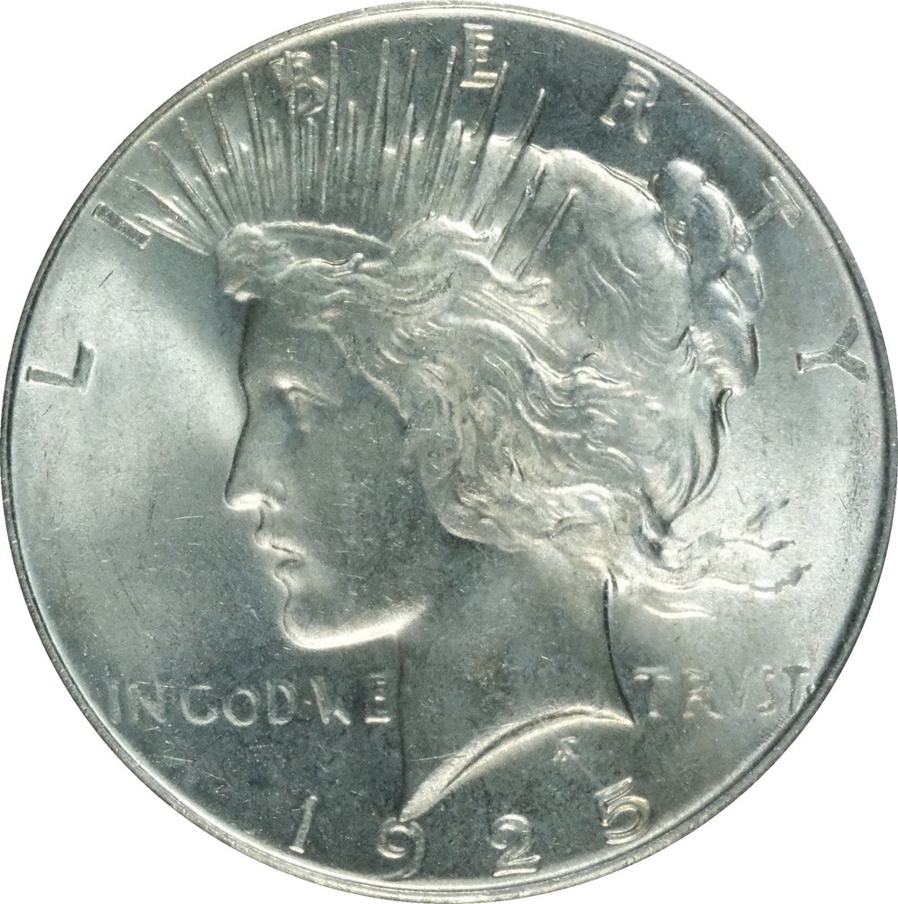 1925 MS64 Peace Dollar PCGS 3325360