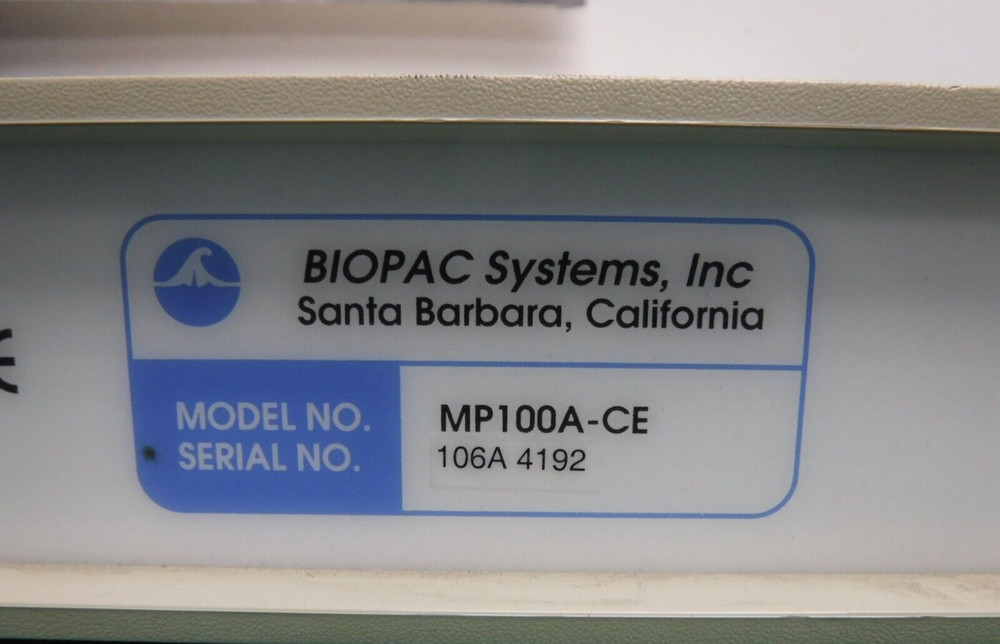 BIOPAC Systems Data Acquisition Modules W/ Cables & Accessories UIM100C + Oth MN