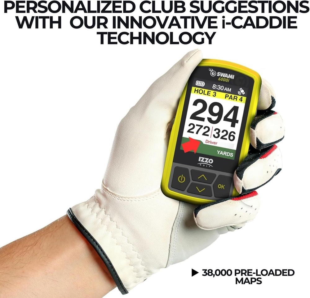 Waterproof Golf GPS with Preloaded Global Course Maps and Quick Start Guide