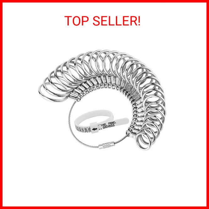 Ring Sizer Measuring Tool, 27 PCS Ring Measurement Tool, US Ring Size 0-13 with