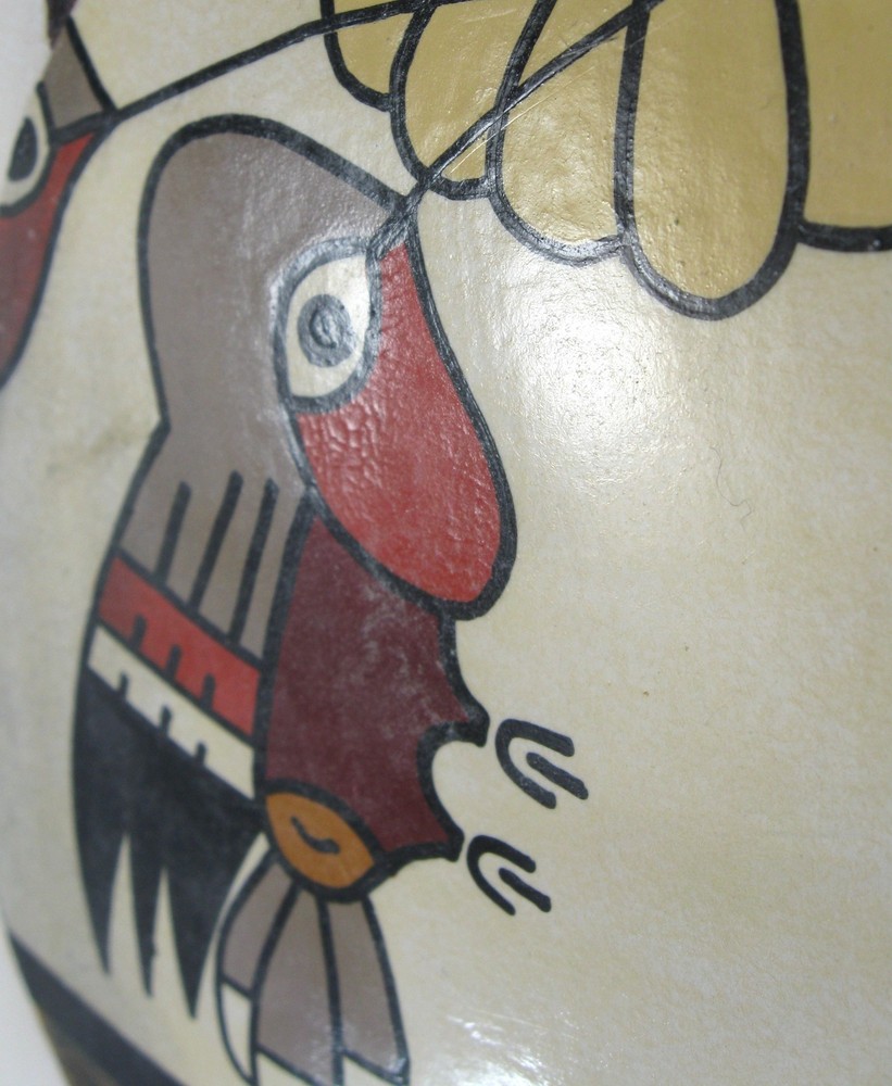 Two Signed Paintings, Nazca Polychrome Pottery, Ica, Peru