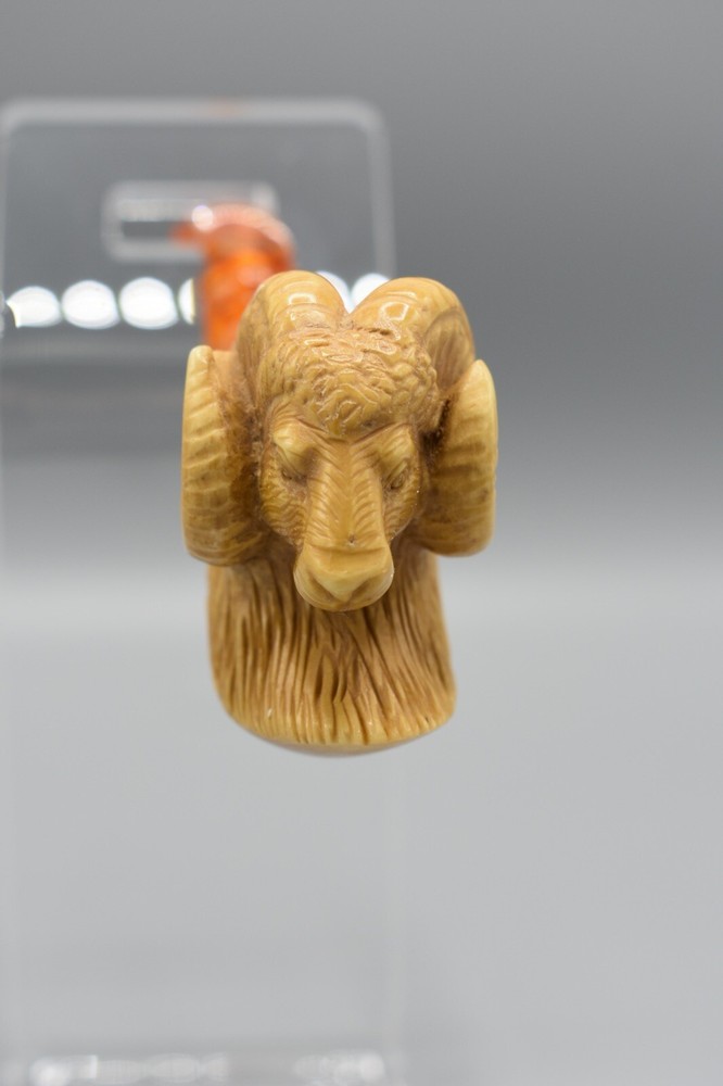 Ram Cigarette Holder Standard Cigarettes Block Meerschaum- Handmade NEW Case128