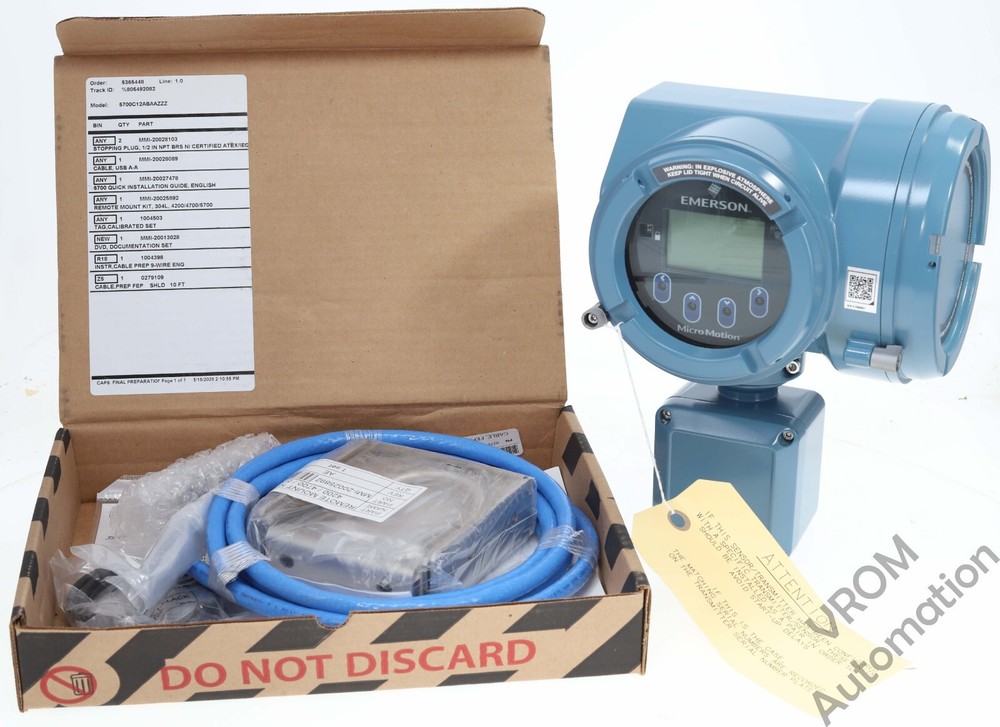 Surplus Emerson 5700C12ABAAZZZ Emerson Micro Motion Transmitter
