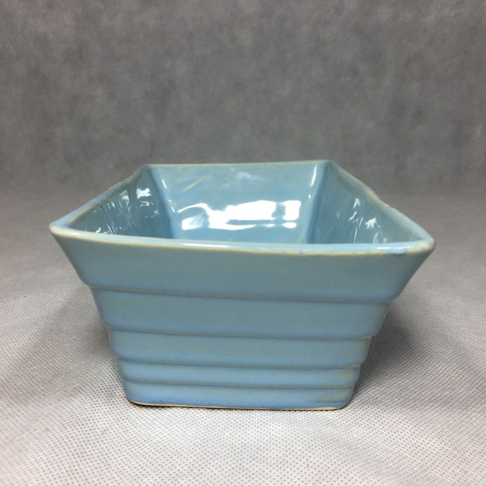 Ceramic Blue Rectangle Planter 8.25"