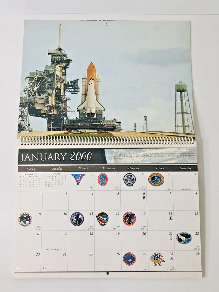 The Space Shuttle Collection, Vintage Calendars, 1999 and 2000