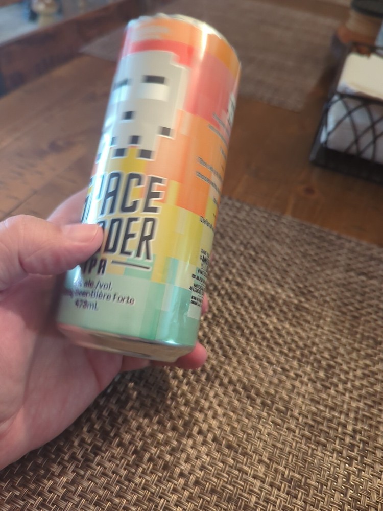 Space Invaders IPA Empty Promo Beer Can