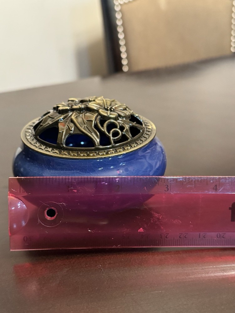 Incense Stick Holder Ceramic 1 Ct Blue