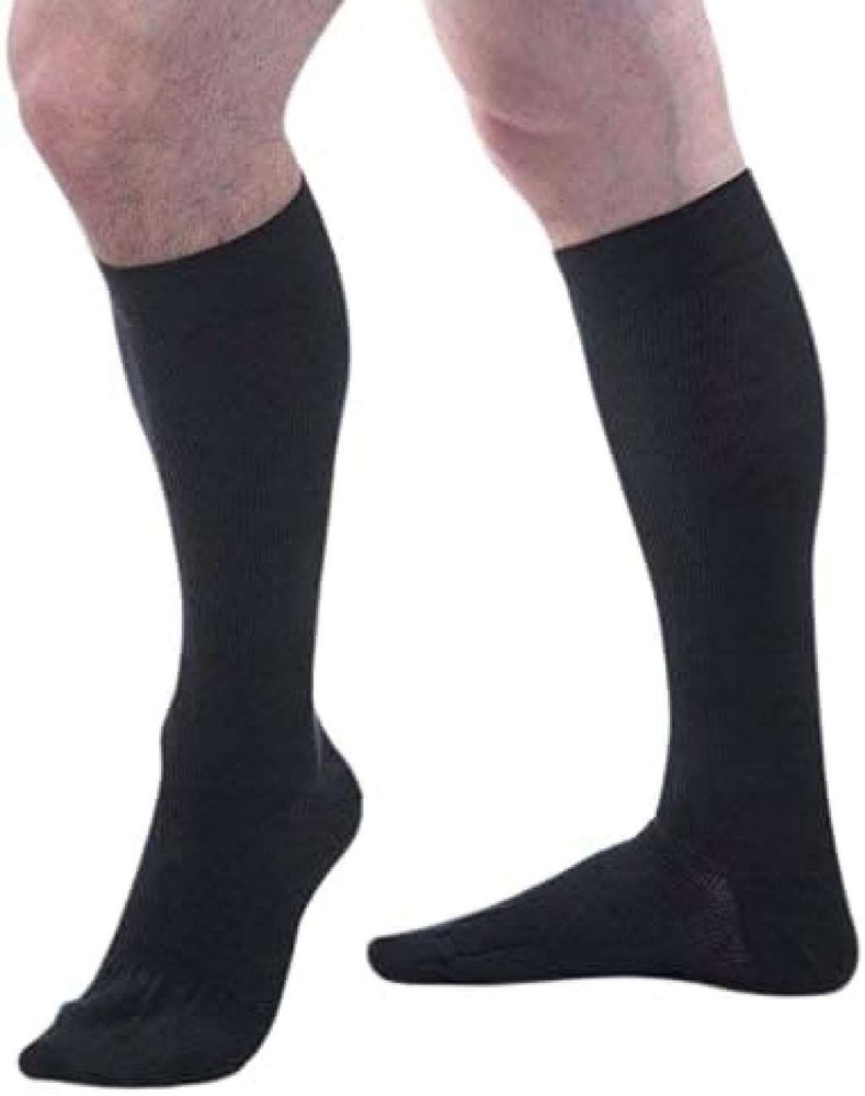 Allegro Essential Cotton Compression Socks Medium (Black) 15-20mmHg
