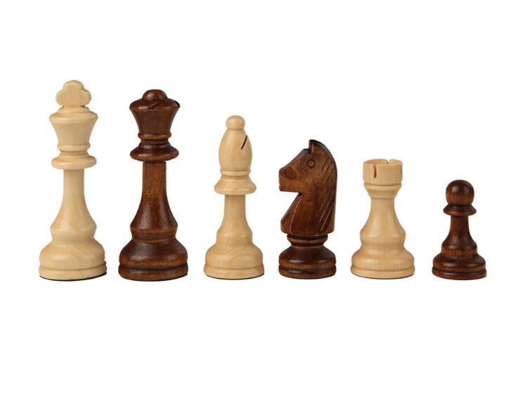 Classic Wooden Chess Set – Handcrafted Walnut Pieces & Foldable Board