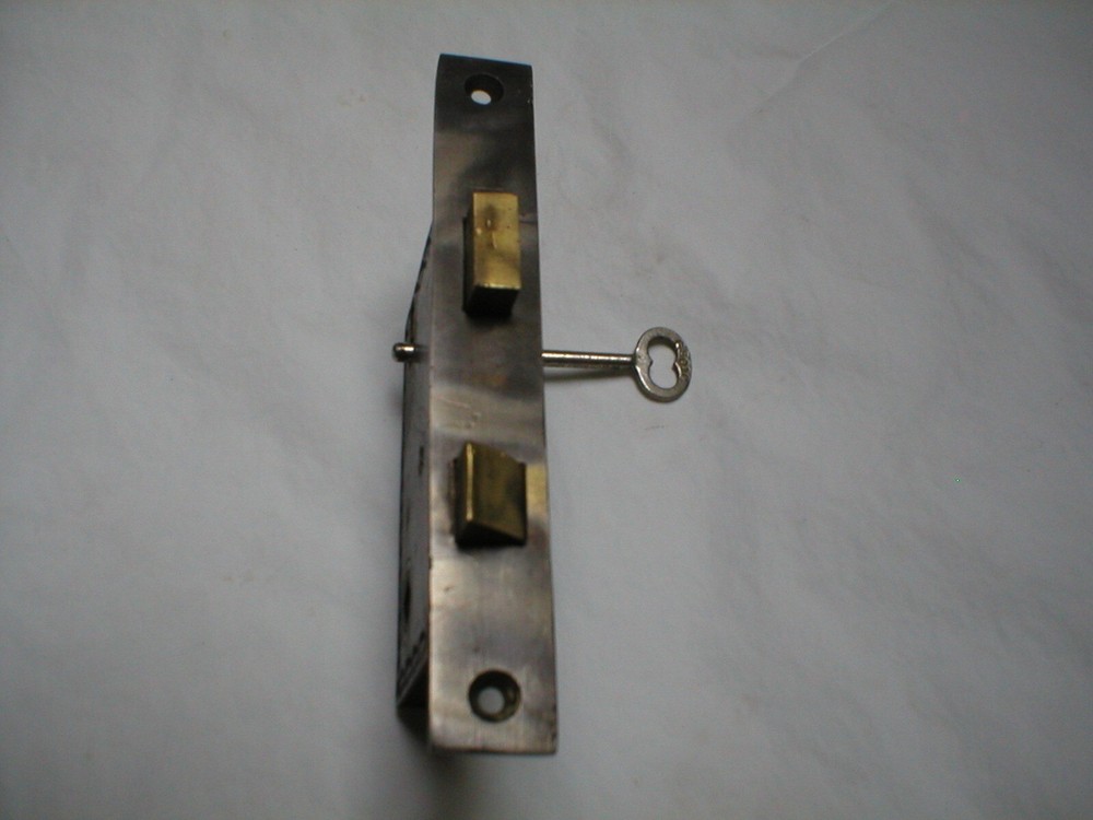 Antique Large Mortise Lock with Unique Decorative Case