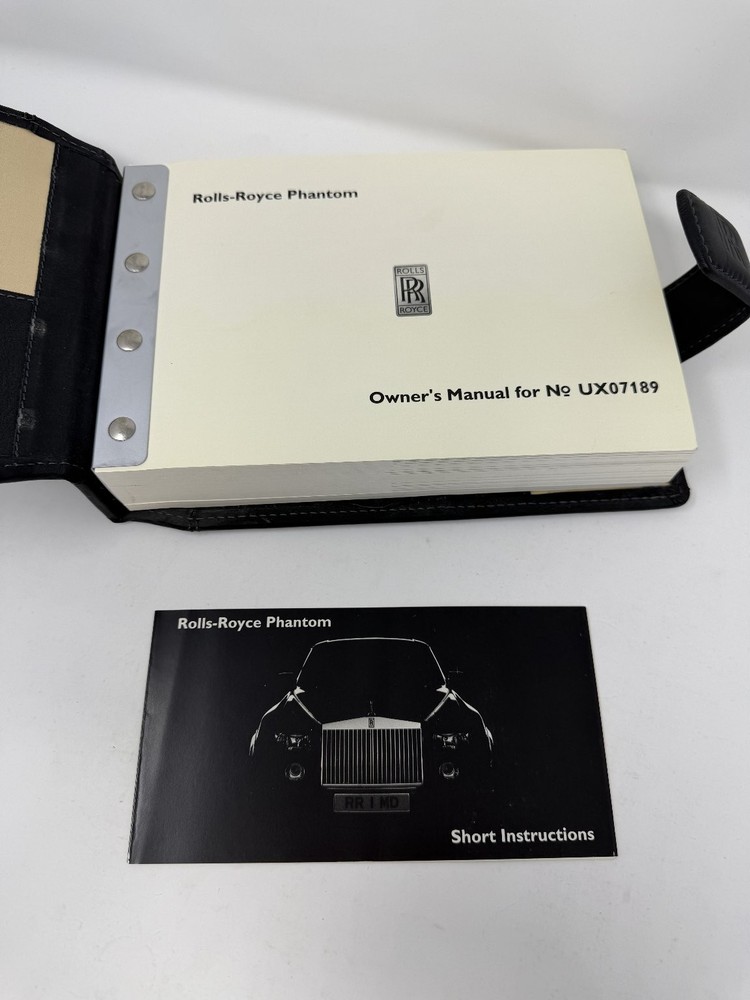 2003 Rolls-Royce Phantom Owner's Manual OEM