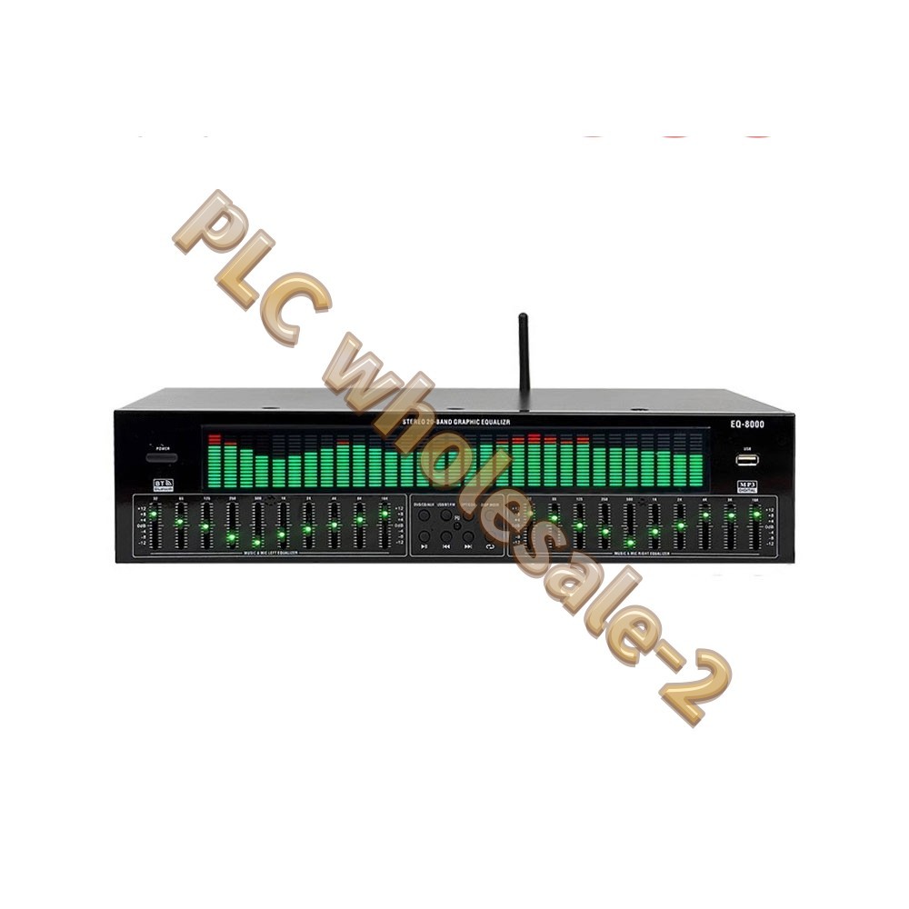 1x EQ8000 LED EQ Equalizer Optical Fiber Coaxial Digital Audio Decoder Processor