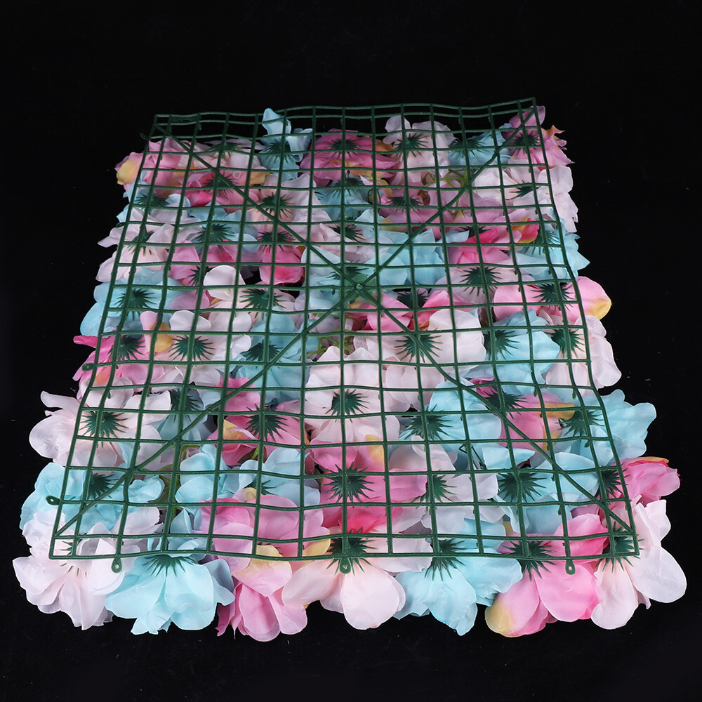 12x Romantic Artificial Flower Wall Hydrangea Rose Backdrop Wedding Decoration