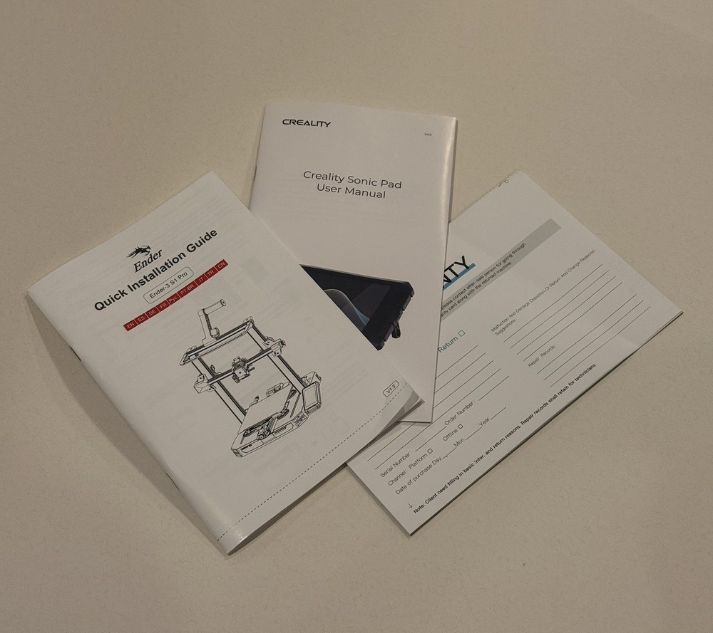 Creality Ender 3 S1 Pro 3D printer with Sonic Pad