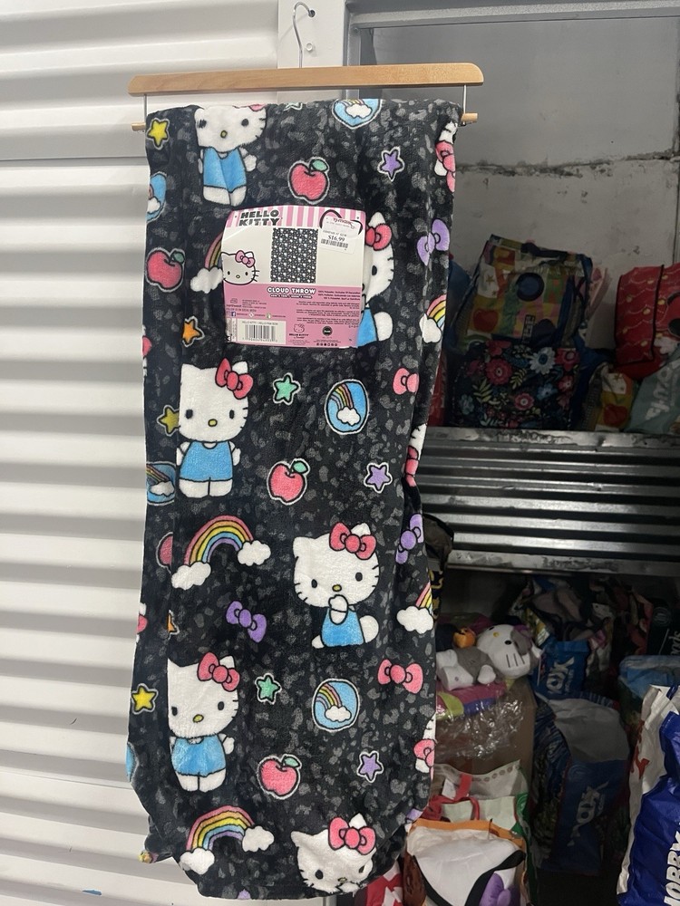 Hello Kitty Black Cloud Throw