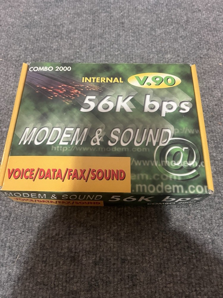 Combo 2000 Internal 56k Bps Modem And Sound New