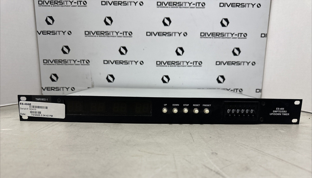 ESE ES-466E Presettable SMPTE Up/Down Timer
