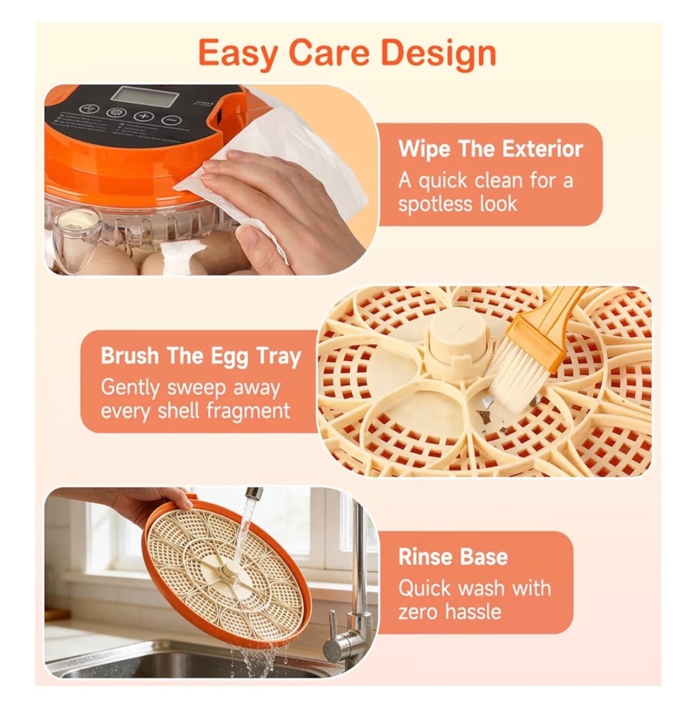 18 Egg Incubators For Hatching Eggs Auto Egg Turning & Humidity Control
