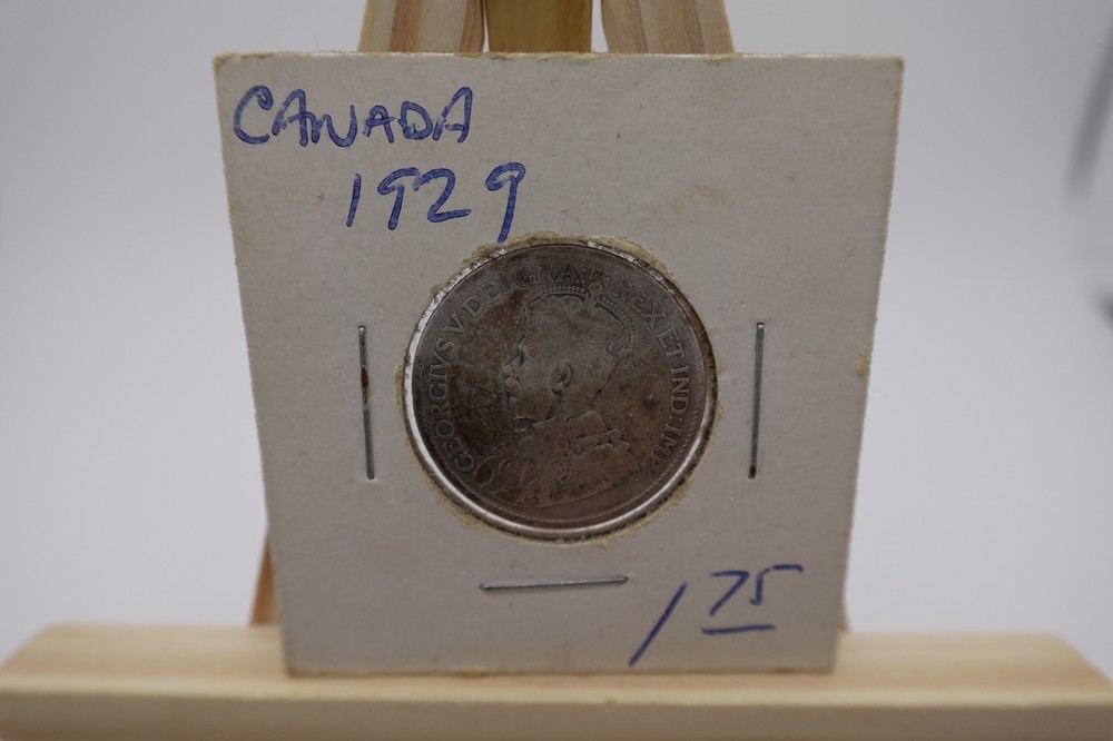 Canada 1929 80% Silver Quarter 25 Cents