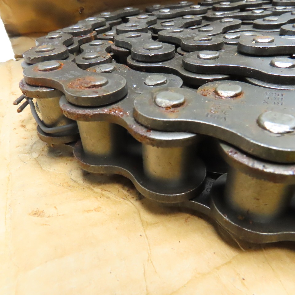 Rex 80L No. 80 Single Strand Riveted Roller Chain 10'