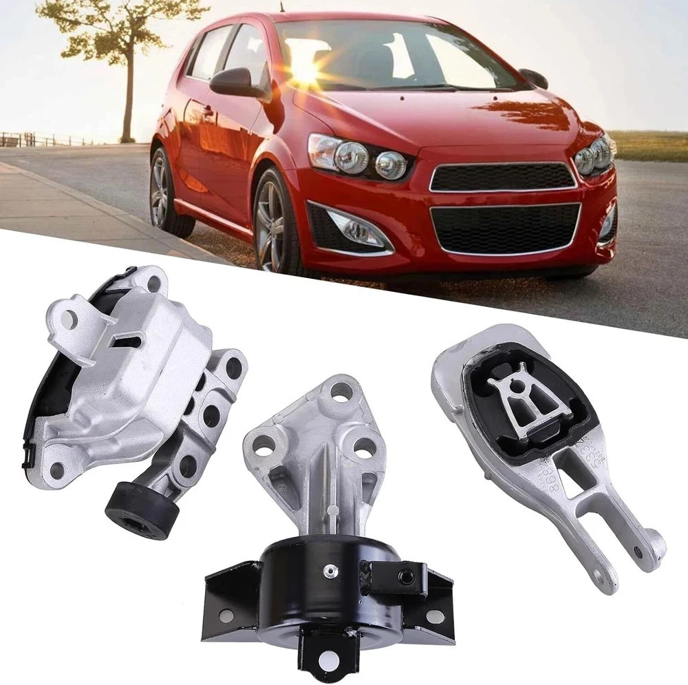 3 PCS Engine Motor Mount and Trans Suitable for Chevy Sonic 2013-2016 Automatic
