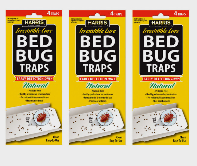 3 BOXES Harris Bed Bug Glue Traps Early Detection Very Effective Easy to Use