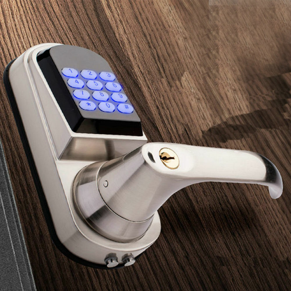 Electronic Code Digital Keyless Keypad Security Entry Door Lock Knob Left Hand