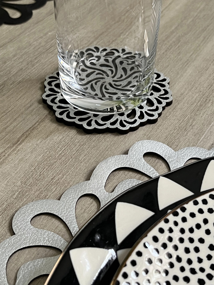 Fiore Double-Sided Coasters set of 4