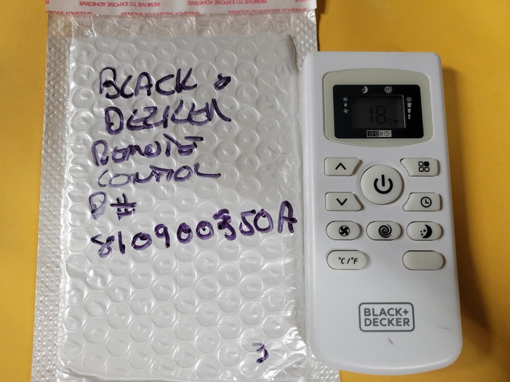 Black + Decker Digital Remote Controller Replacement White- # 810900350 A