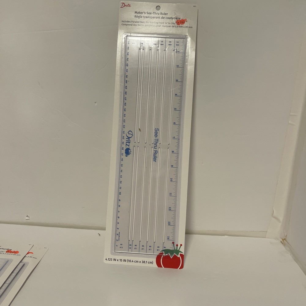 DRITZ Vintage See-Thru Dressmaker Ruler 1994