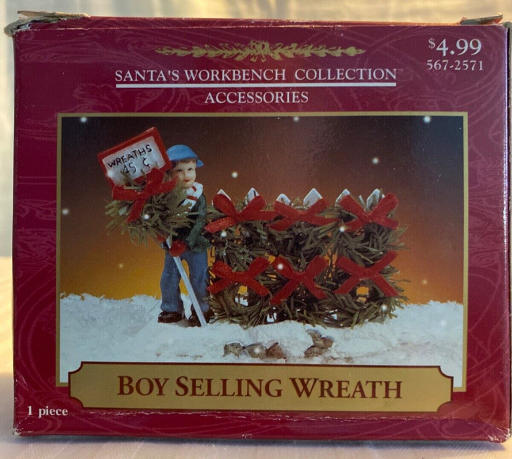 Santa's Workbench BOY SELLING WREATH 2001