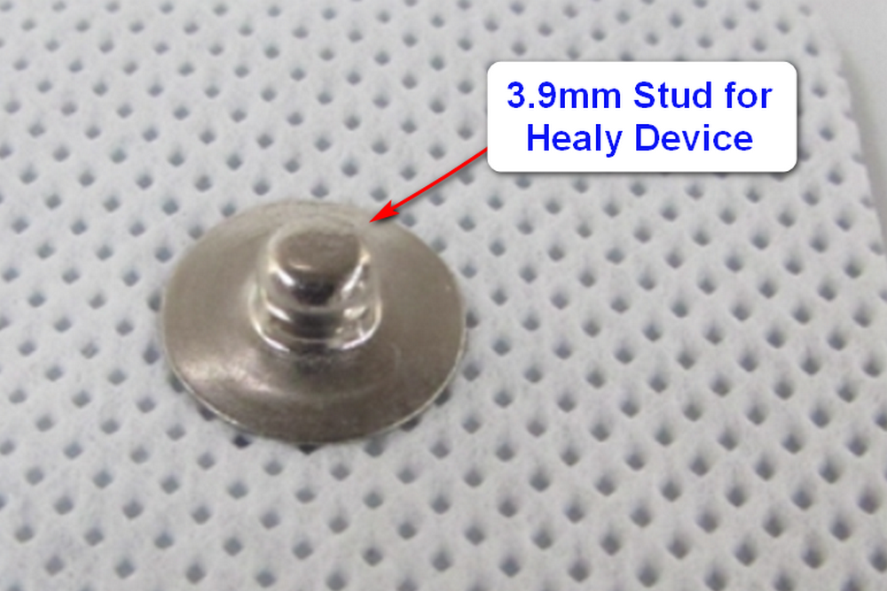 8 Square Compatible Electrodes for Healy Device 3.9mm Snap Stud