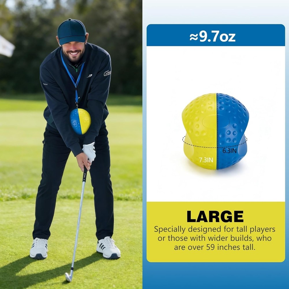 Golf Training Aid Ball, Golf Training Ball Between arms Optimize Impact Accur...