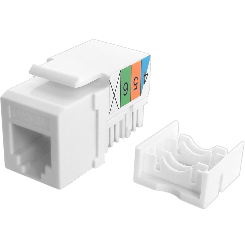 2Pack CAT3 Telephone Keystone Jack Phone Keystone Jack Punch down Type