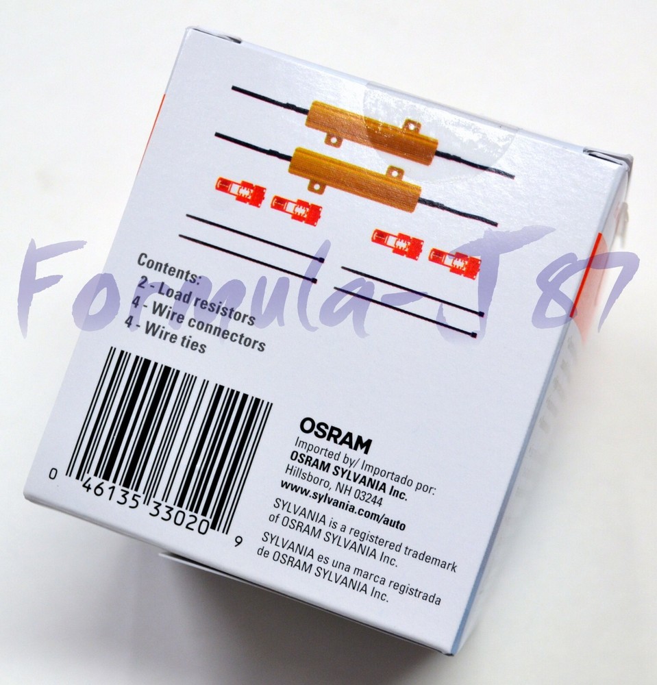 Sylvania LED Load Equalizer Resistor 7443 DRL Light Bulb Hyper Flashing Stop Fix