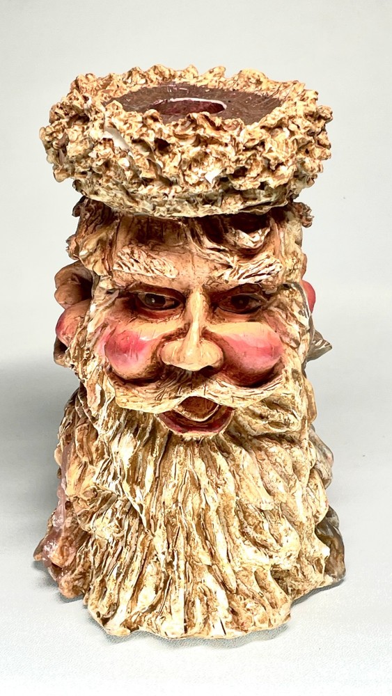 Three-Faced Candle Holder Past Present Future Sculptural Decor