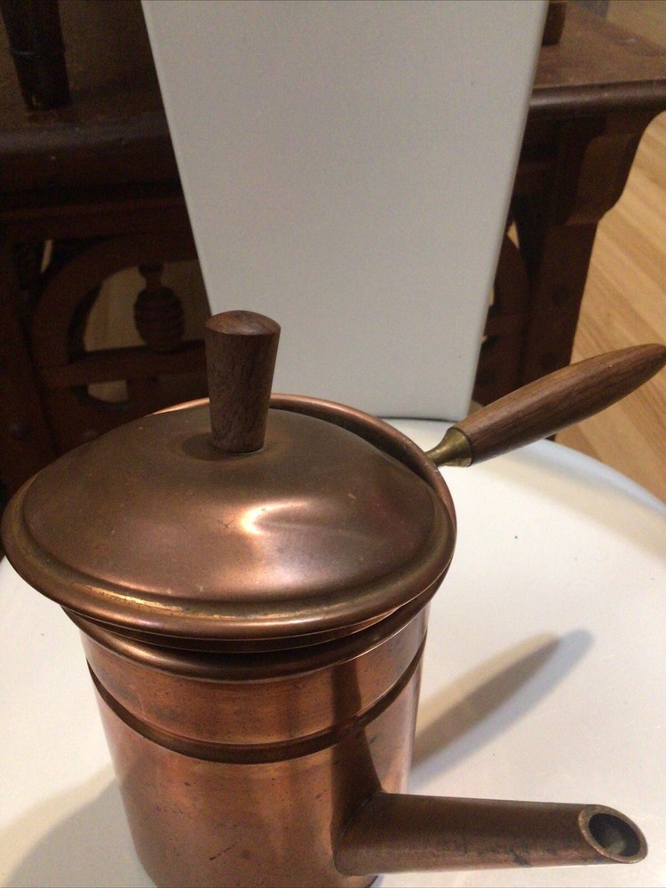 Vtg Copper Turkish Coffee Pot Percolator