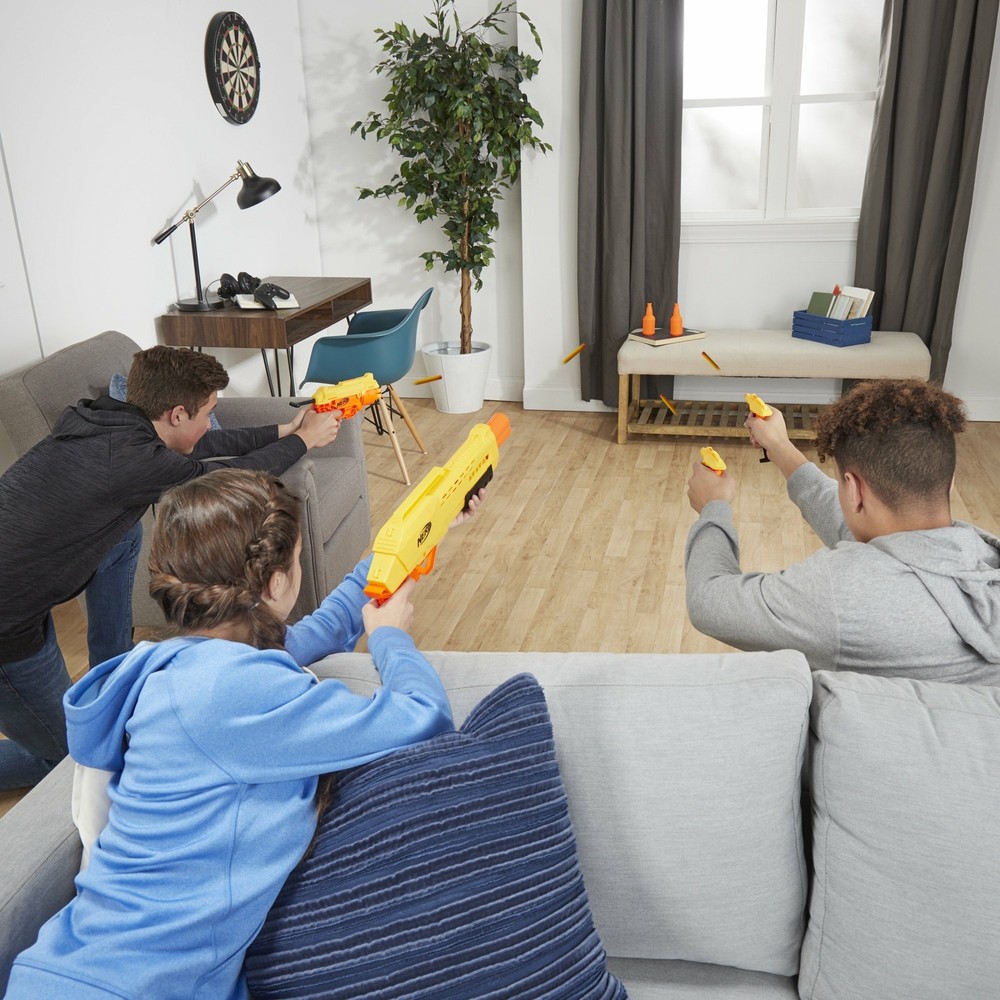 Nerf Alpha Strike Mission Ops Set, 4 Blasters, 2 Half-Targets, 25 Nerf Darts Set