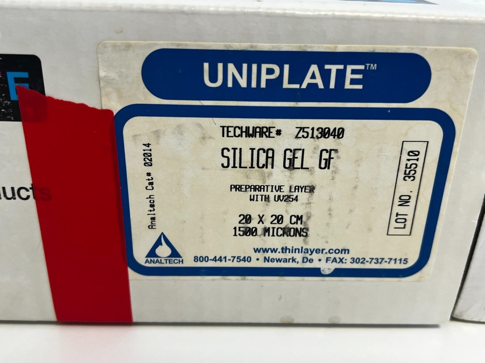 Shelf 21 : 2 BoxesAnaltech Uniplate UV254 (02014) - 1 Opened / 1 Sealed
