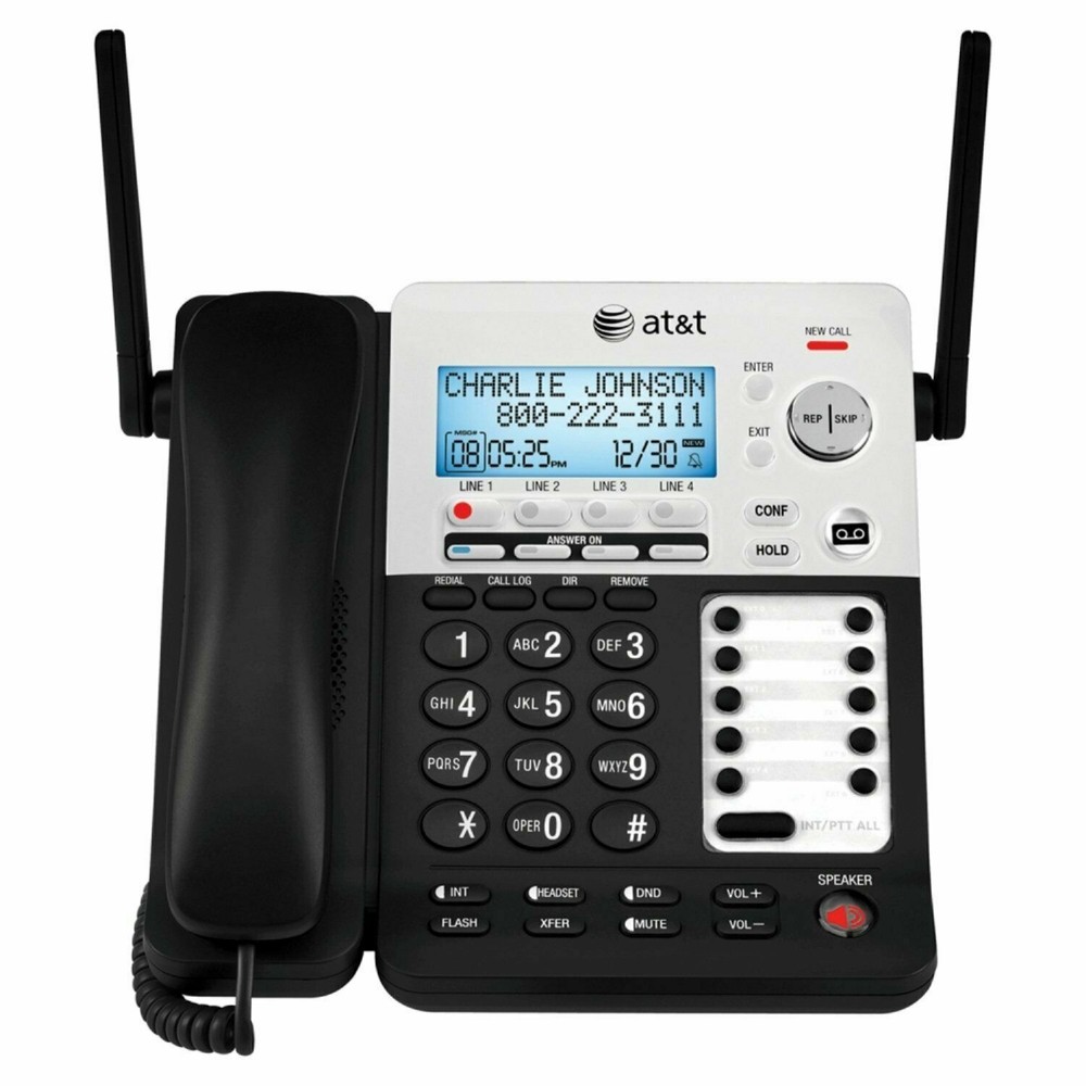 BASE ONLY - AT&T  SB67118 4 Line Corded Cordless Intercom Phone System