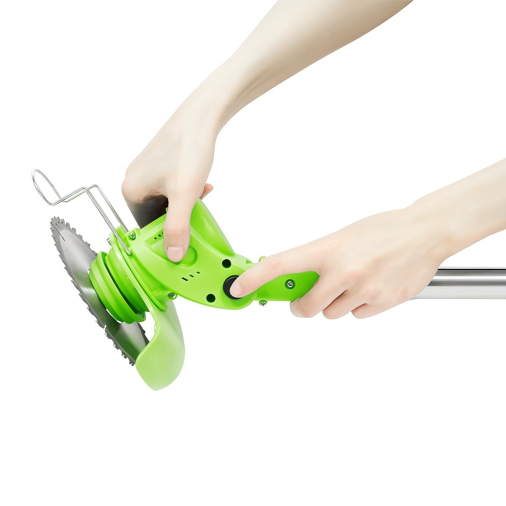 Electric Cordless Grass String Trimmer Lawn Edger WeedWacker Cutter & 2 Battery