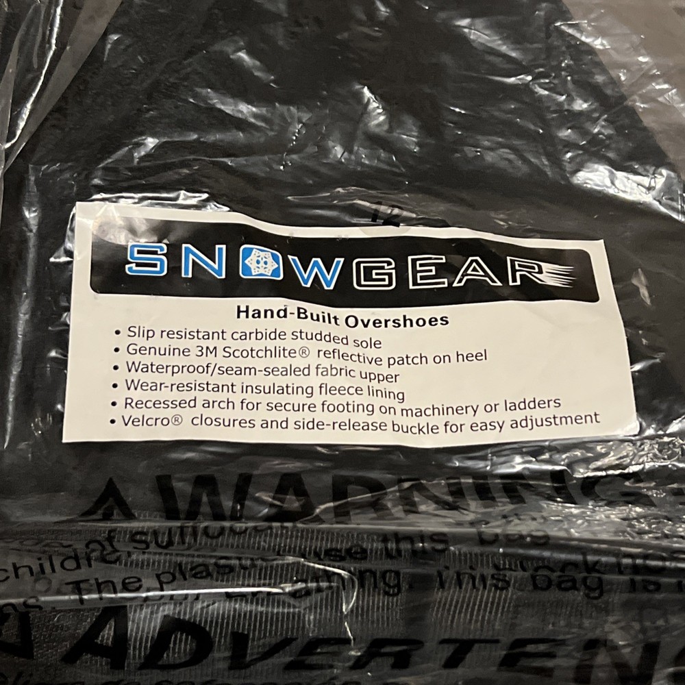 SnowGear Overshoe Boot Unisex Regular Toe, Size 12