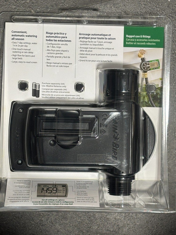 Rain Bird 1ZEHTMR 7-Day Setting Electronic Digital Hose End Timer, One Zone NEW