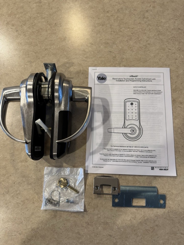 Yale inTouch Digital Touchscreen Access Cylindrical Lock
