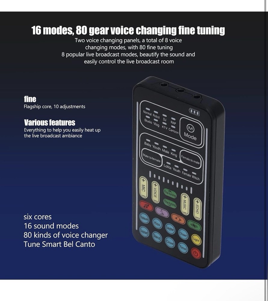 Sound Changer Lightweight Auditory Effects Box For Streamers And Content Maker