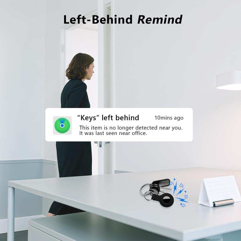 Air Tracker Tags-4Pack, Smart Bluetooth Tracker Tag, Works with Apple Find My...