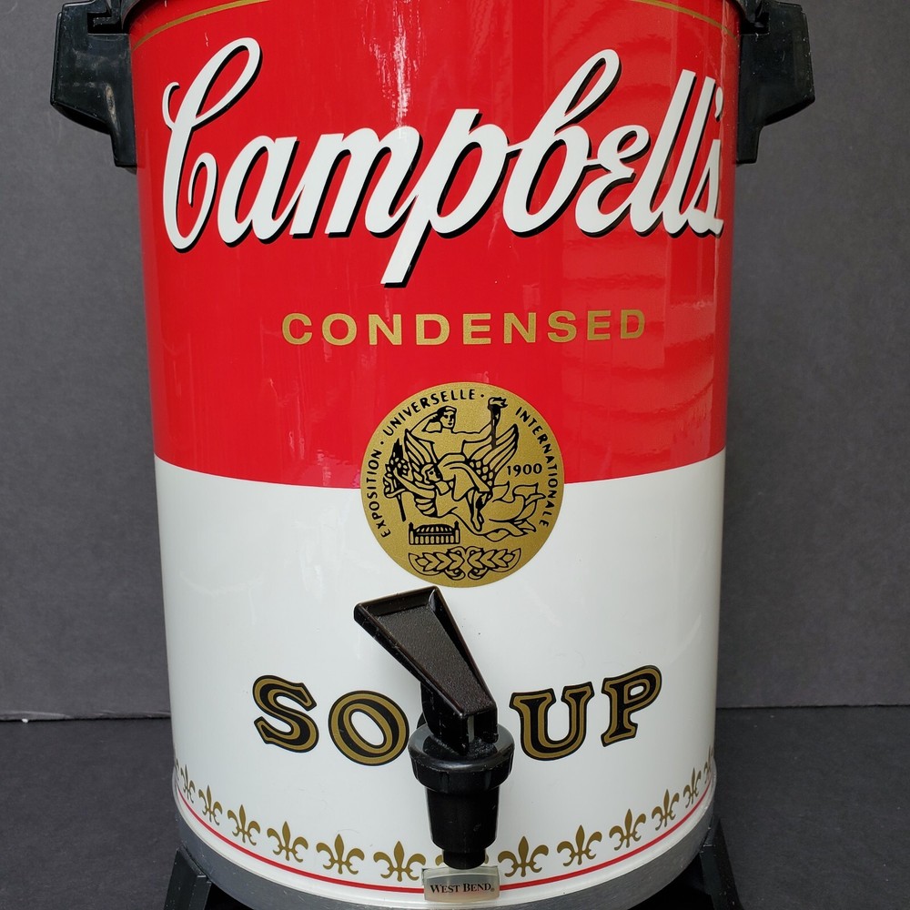 Campbells Soup Coffee Percolator West Bend 30 Cup Urn NEW READ