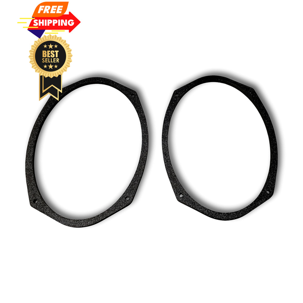 1 Pair - 6"x9" 6x9 Speaker Depth Spacers/Extension Rings/Extender/Stackable...